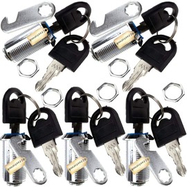 Ltsstoreuk 5Pack Security Mailbox Lock Cabinet Drawer Cupboard Cam Lock 30Mm with 10 Keys, Each Lock with Same Key