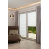 K-home Madrid Klemmfix Double Roller Blind, No Drilling Required, White,