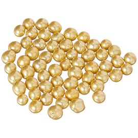 Bakers EZ way Dragees Gold. Cake Cupcake Cookie Sprinkles 5mm 2 oz