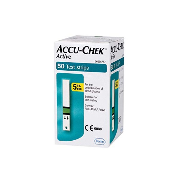Accu-Chek Active Blood Glucose Test Strips (Pack of 50)