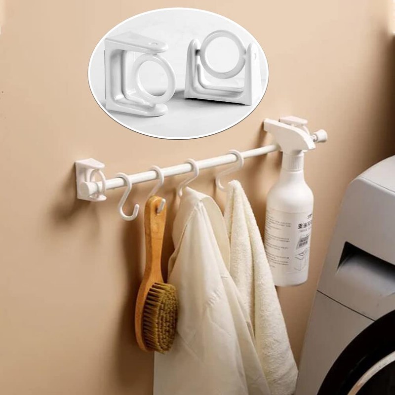 Forahome Tension Rod, Strong Support, 4 Piece Set, No Drilling,