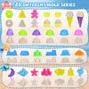 COZCLAM Beach Sand Toys for Kids, 46PCS Beach Toys Set