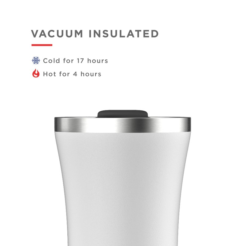 LEADWORKS ZOKU 3 in 1 Tumbler, White, 11.8 fl oz