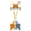 Klux Musik Tiger Clear Nicoichi Key Chain/Heart 122813