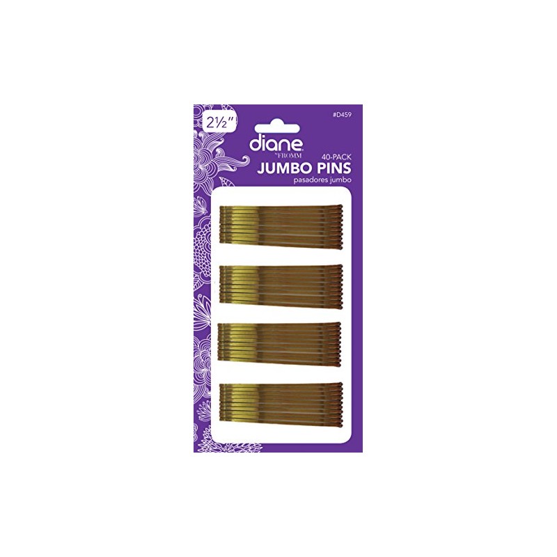 Diane D55045974 Jumbo Bob Pins, Bronze, 2.5", 40 Count