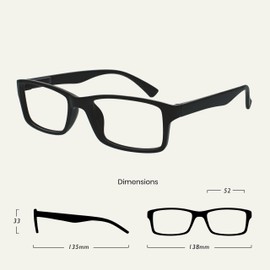 Die Lesebrille Unternehmen Schwarz Braun Blau Leser Wert 4er-Pack Designer Stil Herren Frauen RRRR92-1123 +3,50