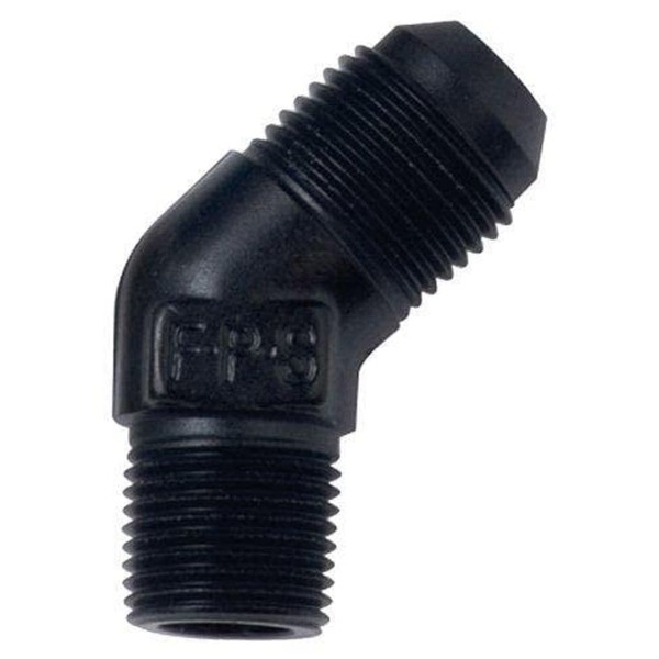 Fragola 482306-BL Black Size (-6) x 1/4" MPT 45° Adapter Fitting