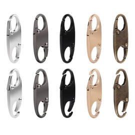 Zipper Lock Clips Anti Theft - 10PCS Double Sided Zip Clips - Theft Deterrent Detachable Zipper Connectors – Compact Bag Anti Pickpocket Zip Lock for Travel Outdoor Protection