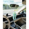 Beaded Succulent Car Charm - Cute Plastic Hanging Plant Ornament,
