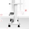 CNCEST Beauty Salon Trolley with Socket Holder, Aluminum Alloy Beauty