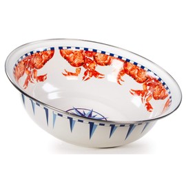 Golden Rabbit Enamelware - 4qt Serving Bowl (Crab House)