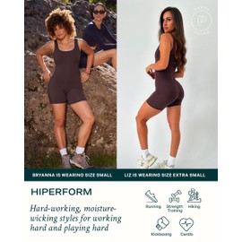 PAVOI ACTIVE HiPerform Collection | Women's Performance Workout Square Neck Low Support Butt Sculpting 5" One-Piece Romper | Twilight, Medium