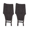 2 Pcs Black Cotton Apron Kitchen Breathable Oil Resistant Apron