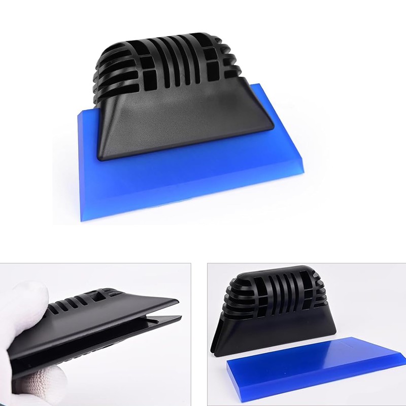 YAZZT Blue Small Squeegee Window Tint Squeegee, Non-Slip Handle Rubber