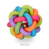 Relaxdays Dog Toy Ball, Set of 3, Rubber Ball with