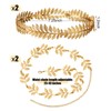Gejoy 2 Greek Goddess Accessories Set, 2 Pcs Gold Laurel