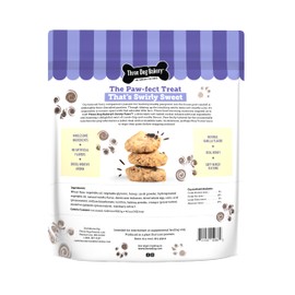 Three Dog Bakery Swirly Paws, Soft-Baked Dog Treats. Made with Real Carob and Vanilla, 20oz