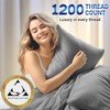 Shilucheng 1200 Thread Count Cotton Sheets Set，Luxury 100% Egyptian Cotton