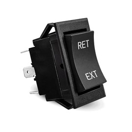 30 Amp DPDT Momentary Switch On-Off-Momentary On Rocker Switch 6 Pin Fit for Most Suburban and Trailer Power Jack, Fit Fifth Wheel Jacks and Rv Landing Gear Switch, 6 Pin