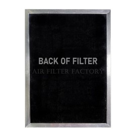 Air Filter Factory 8-1/2 x 11-1/4 x 3/8 Inches Compatible For Range Hood Aluminum Charcoal Combo Filters 2-Pack
