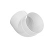 DOSPEL 007-0217 D/KO Round Angle Plastic White