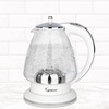Capresso H2O Glass Kettle, 240.02, White and polished chrome, 48