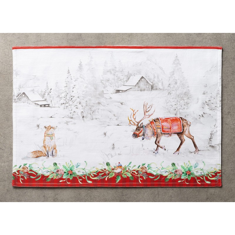 Maison d' Hermine Fabric Placemat, 100% Cotton Set of 4,