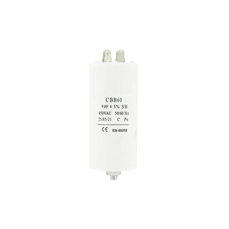 Universal fitting 4-tag capacitor with power suitable : 450VAC 50/60Hz
