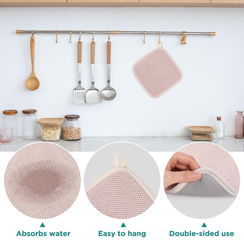 GeeRic Microfiber Dish Drying Mat, Super Absorbent Kitchen Dish Drying
