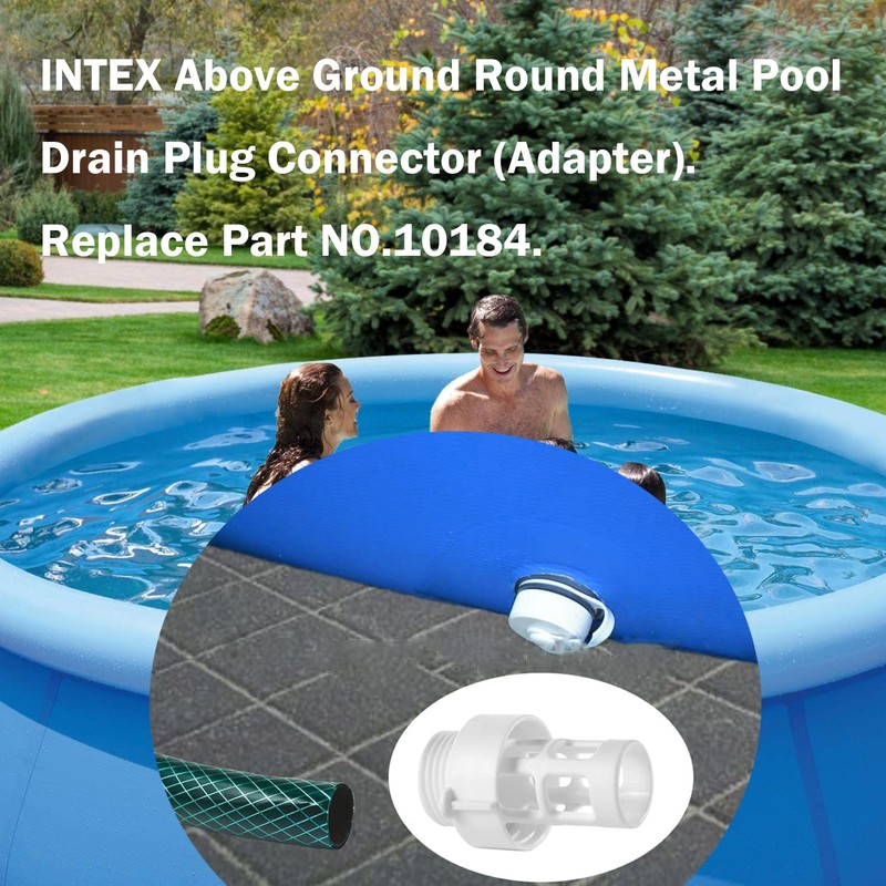 10184 Intex Hose Drain Plug Connector Replacement Intex Round Swimming