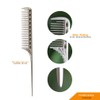 2 Stainless Steel Combs, comb for men,Beard Comb, barber comb,Stainless