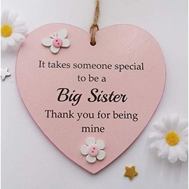 Craftworks Originals It Takes Someone Special To Be A Big Sister Wooden Keepsake Gift Heart 13 x 13 cm