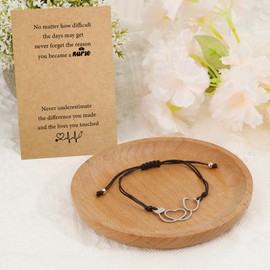 WRNZL Nurses Week Gifts Appreciation Graduation Nurses Day Christmas Bracelet Nurse Gifts for Women Female Male Nurse Practitioner School Nursing Student Paramedic Physician Dental Medical Assistant