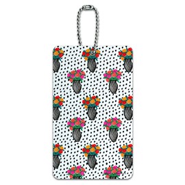 Flower Vases Pattern Luggage Card Suitcase Carry-On ID Tag