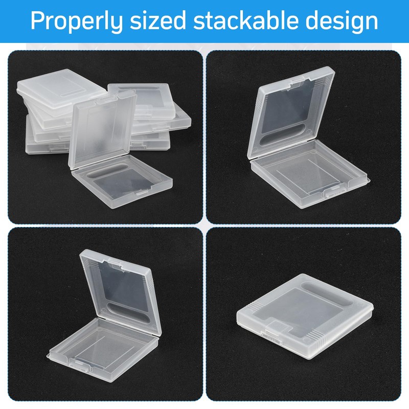 Anseom Cases for Gameboy, Pack of 10 Transparent Protective Cases,