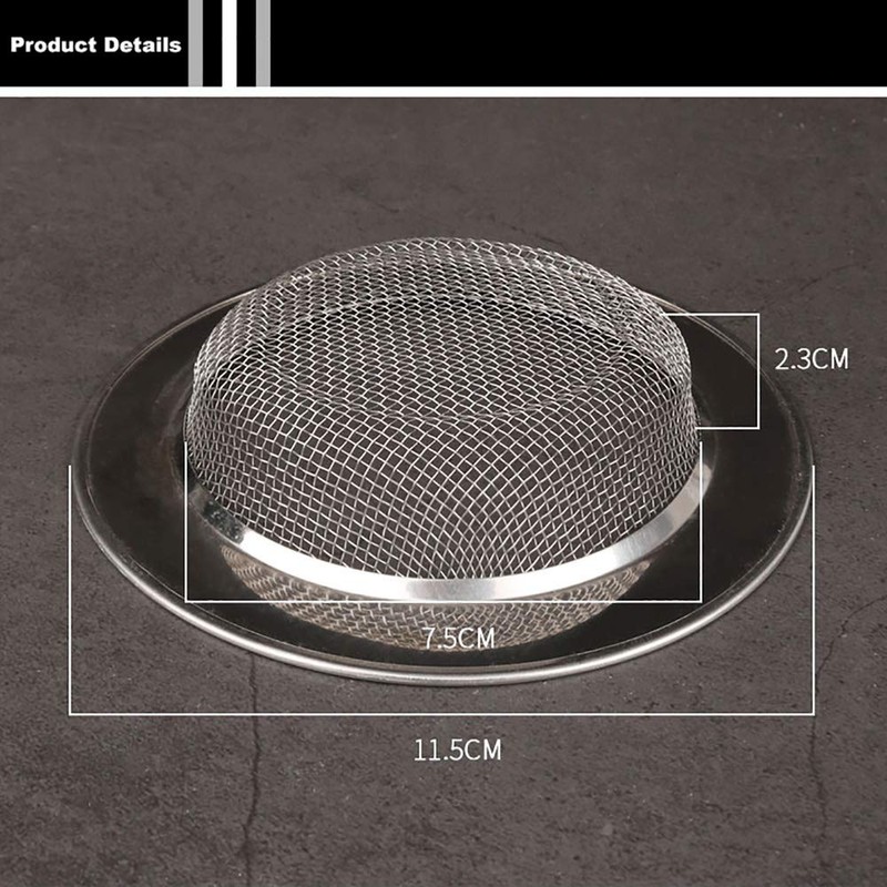 VOANZO 3 x stainless steel sink strainer, kitchen sink drain