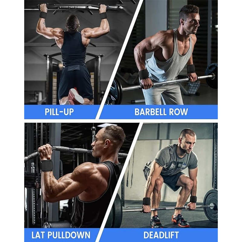 PengLAI Gym Grips – A Pair of Weight lifting Straps