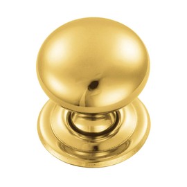 Carlisle Brass FTD1265B Cupboard Knob, Polished Brass, 32 mm