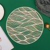 Hosoncovy 4 Pack Waves Decorative Placemats PVC Placemats Hollow Table