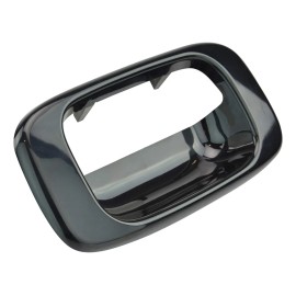 Bisel De Manija De Puerta Trasera Negro Para Chevy Silverado Trasera