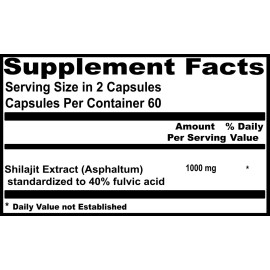 HEALTH VALLEY VITAMINS Shilajit Extract 1000mg, Stress, Anxiety, Skin Vitality, Healthy Heart, Fatigue