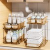 Delamu 2-Tier Under Sink Organizers and Storage, Multi-Purpose Stackable Bathroom