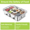 Stainless Steel Snackle Box Container, Portable Snack Box 8 Compartment