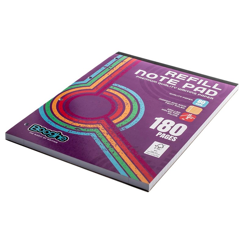 Booghe, A4 Refill Notepad, Micro-Perfed for Easy Removal of Pages