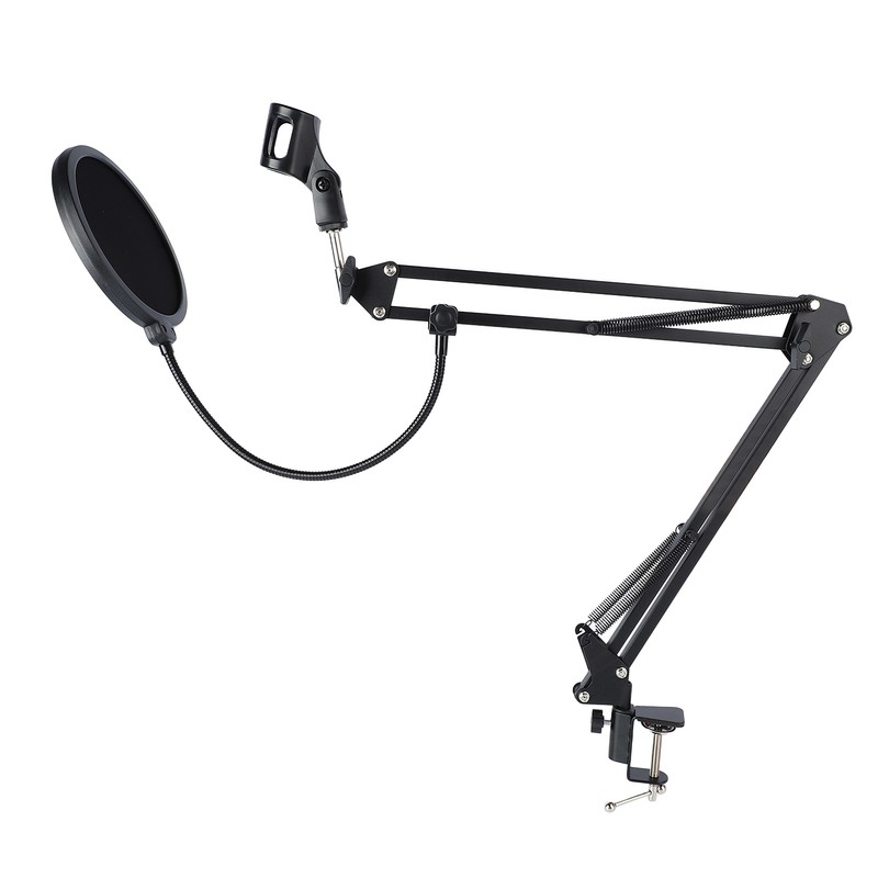 Boom Arm Microphone Adjustable Suspension Boom Rotatable Scissor Microphone Arm