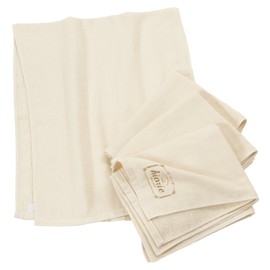 Hiorie Face Towels, Made in Japan, Natural, Gauze Towels, Set of 4, Butter and Senshu Towel, Thin