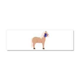 CafePress Blue Ribbon Pony Car Magnet 10 X 3 10" x 3", Bumper Magnet