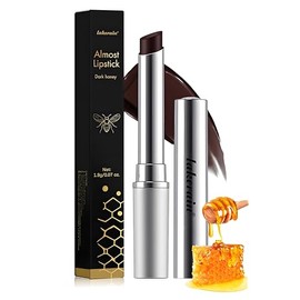 Bálsamo labial hidratante Honey Lipstick - Color labial hidratante natural que mejora el aspecto del maquillaje, acabado transparente con tinte de cereza negra que mantiene los labios suaves