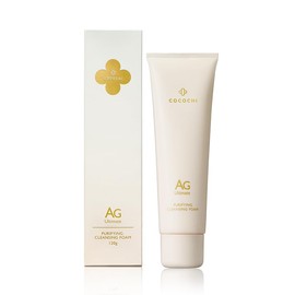 Cocochi AG Purifying Cleansing Foam, Facial Cleanser, Sensitive Skin, Dry Skin, Dullness, Aging Care, Pore Care, Made in Japan, 4.2 oz (120 g)