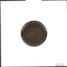 Prophila Collection German Reich Hunter Number: 10 1896 E Very Beautiful Bronze Very Beautiful 1896 1 Pfennig Large Imperial Eagle (Coins for Collectors - No Means of Payment)